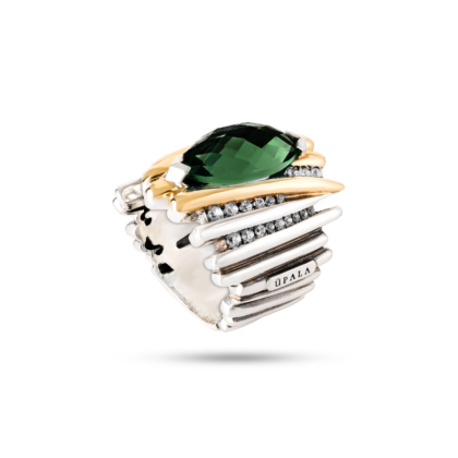 Cosmos - Anel em Prata 925 e Ouro 9K