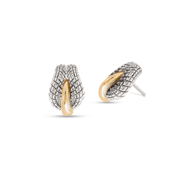 Knot - Brincos Prata 925 Ouro 9K - Thumbnail Image 1