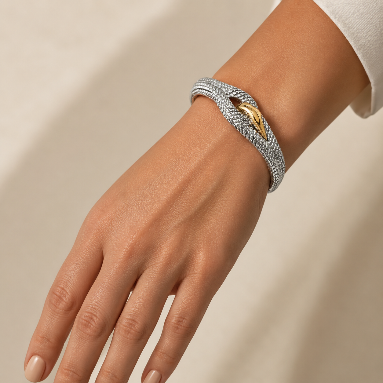 Knot - Pulseira Prata 925 Ouro 9K - Image 2